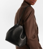 Loro Piana Bale Softy Small leather bucket bag
