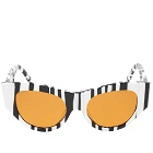 Poppy Lissiman Women's Ryder Sunglasses in Zebra