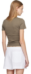 Matteau Taupe Rib Baby T-shirt