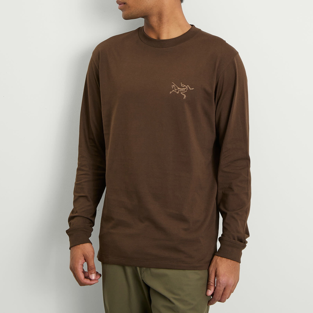 トップス Arc KraggSL B/TI Carob/Dynasty XL Arc'teryx Men's Kragg SL Long Sleeve T-Shirt in Carob Arc'teryx
