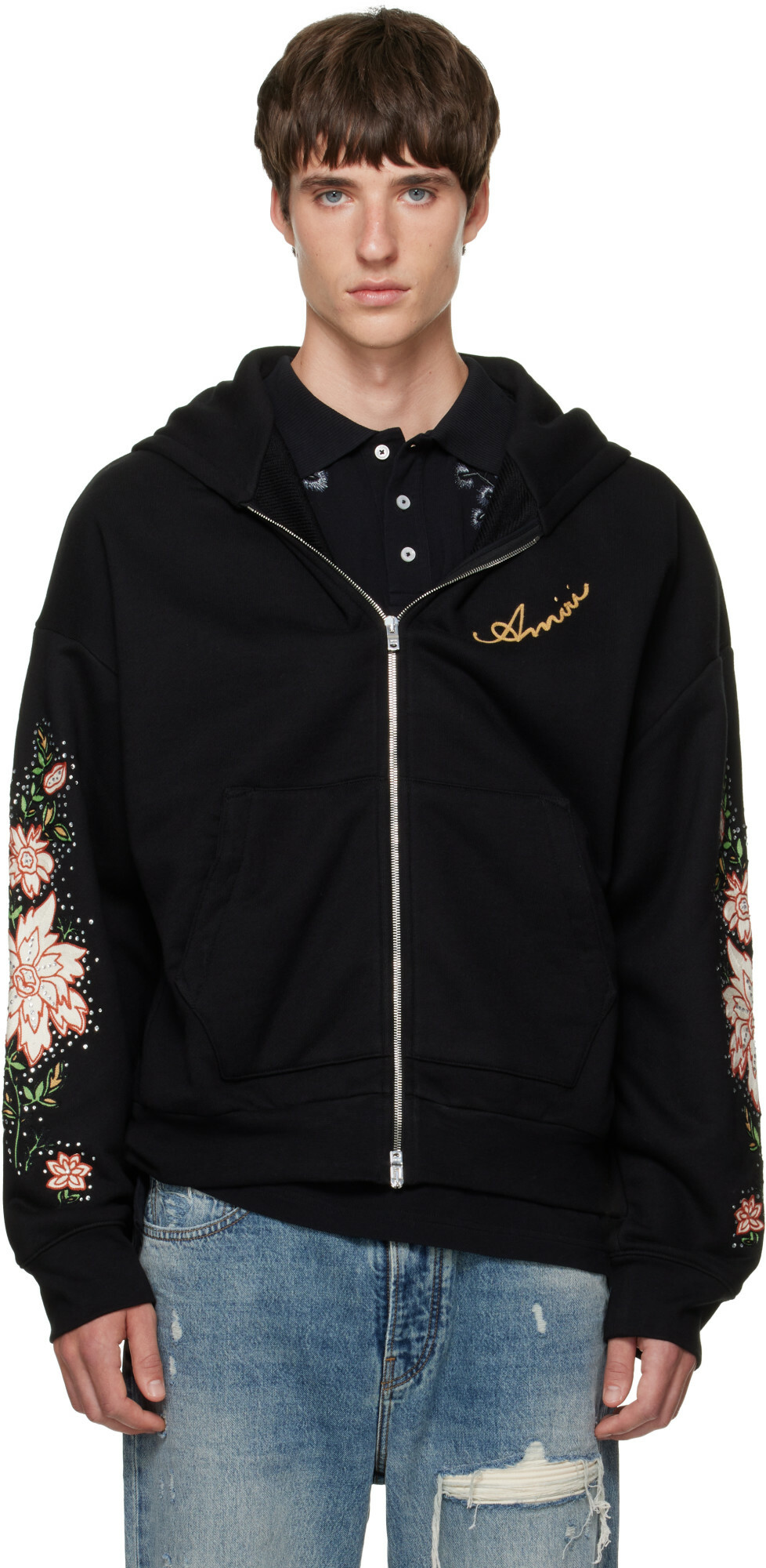 AMIRI Men's Vintage Pegasus Hoodie in Black Amiri