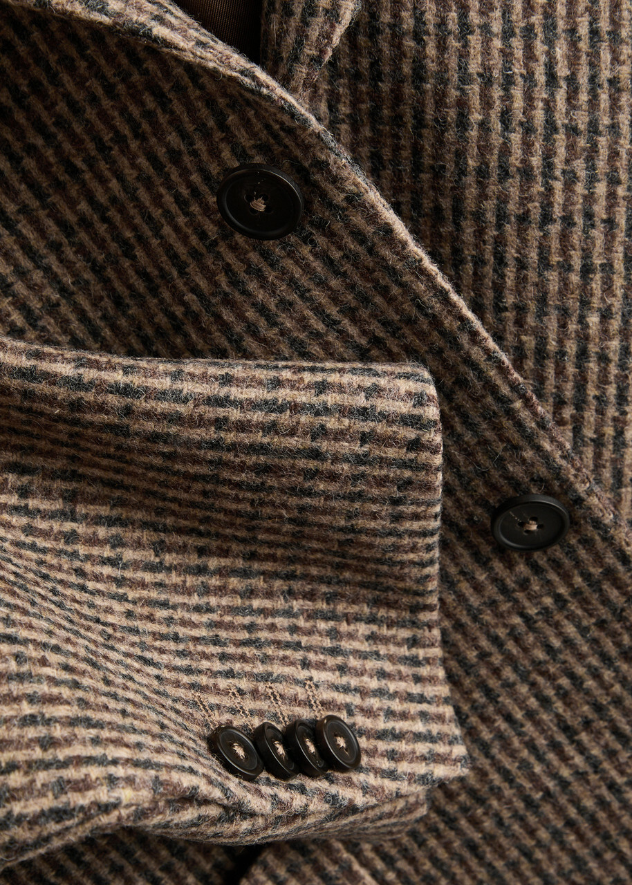 Officine Générale Michel Woven Wool Blazer Brown Officine Generale