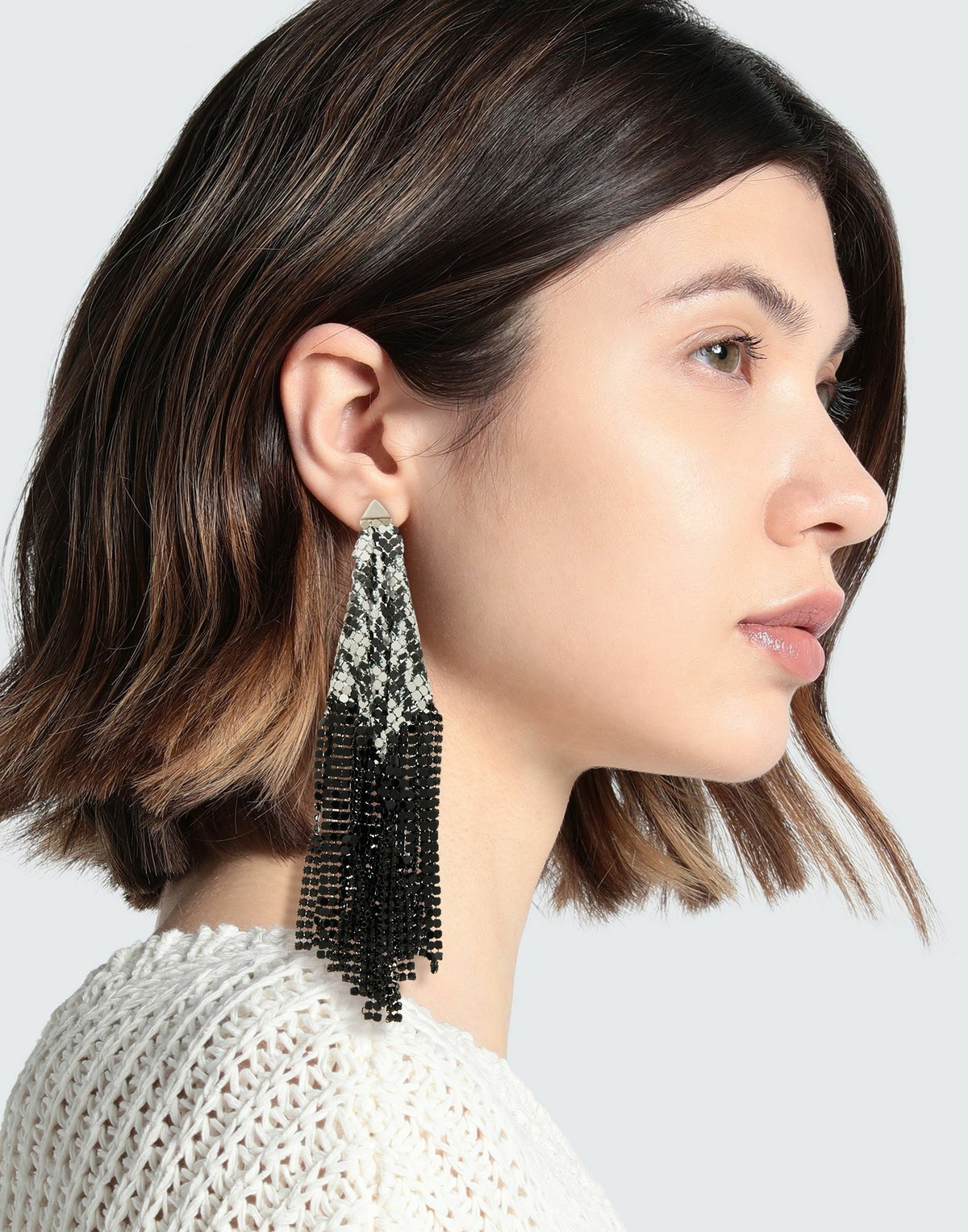 Rabanne Womens Earrings in Black