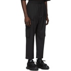 Juun.J Black Wool Cargo Pants