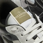 Valentino Men's Rockrunner Sneakers in Grey/Silver