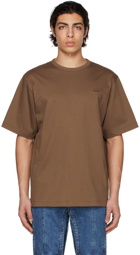 Juun.J Brown Overfit Graphic Half Sleeve T-Shirt