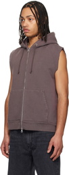 OUR LEGACY Brown Motor Vest Hoodie