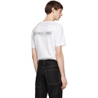Helmut Lang White Overlay Logo T-Shirt