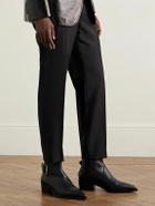 McQueen - Buckled Leather Boots - Black