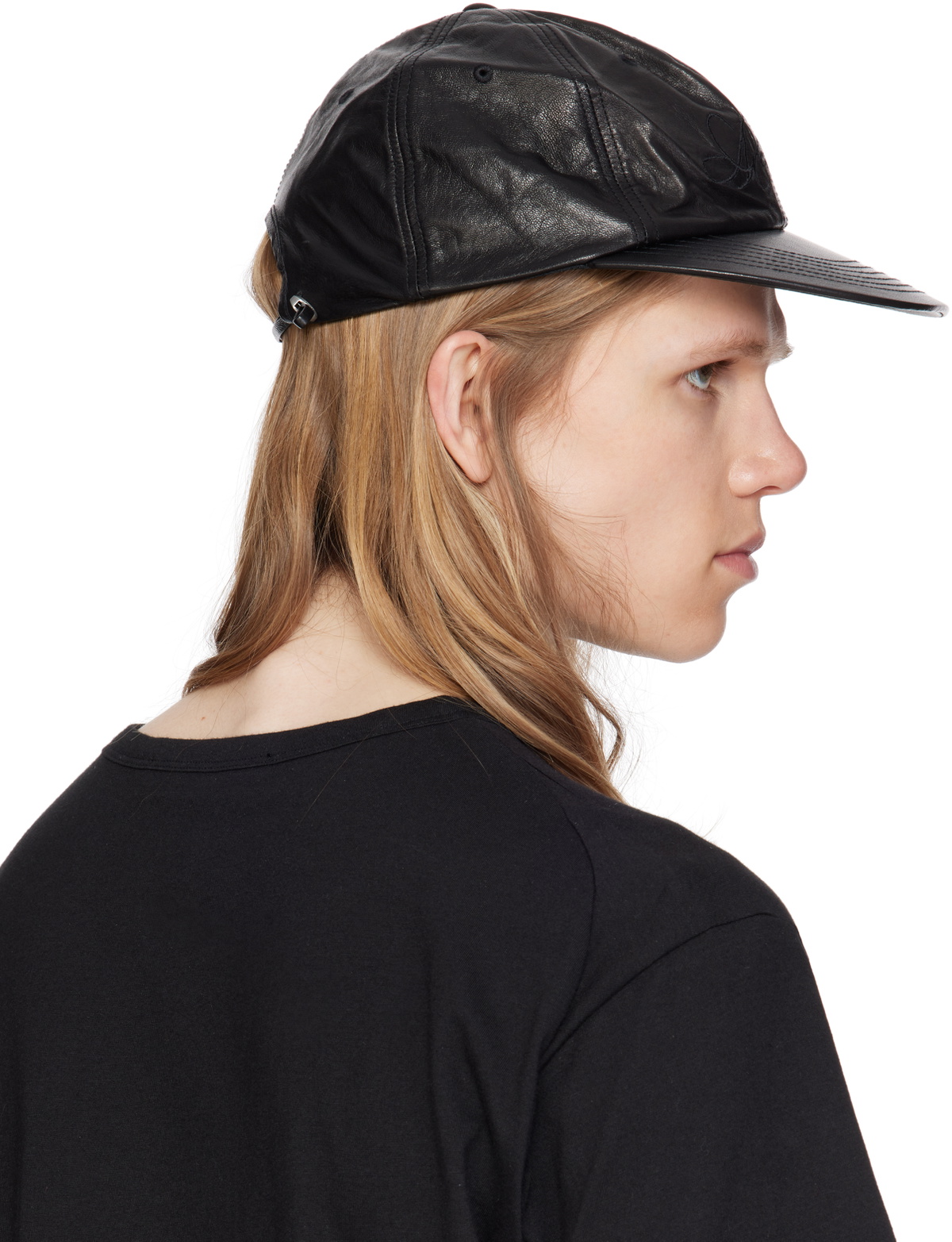 POST ARCHIVE FACTION (PAF) Black 8.0 Right Leather Cap