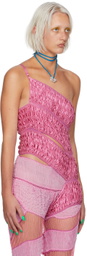 Sinéad O’Dwyer SSENSE Exclusive Pink Spiral Tank Top