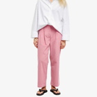 DONNI. Women's Cord Pleated Trousers in Bonbon