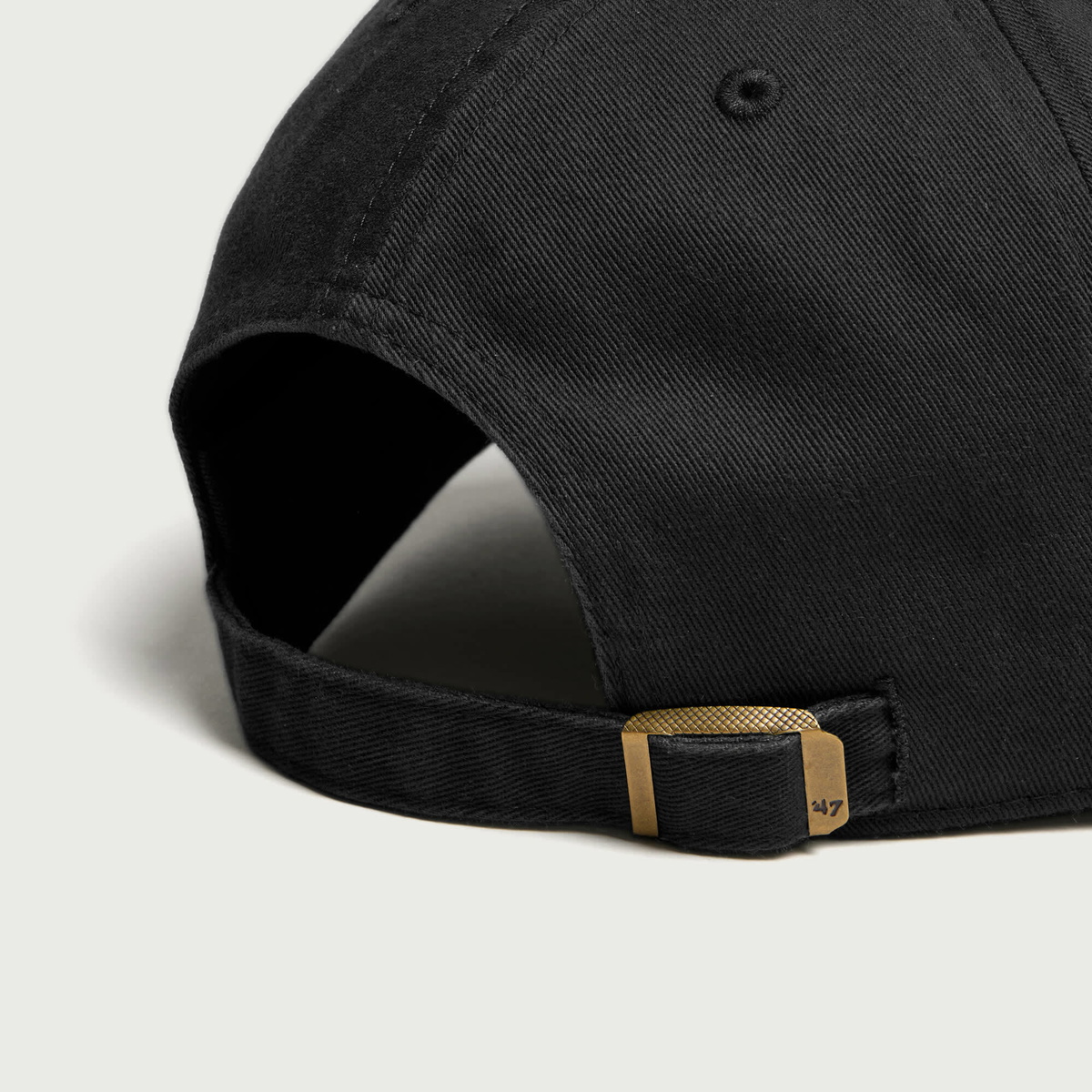 END. Monogram Clean Up Cap in Black