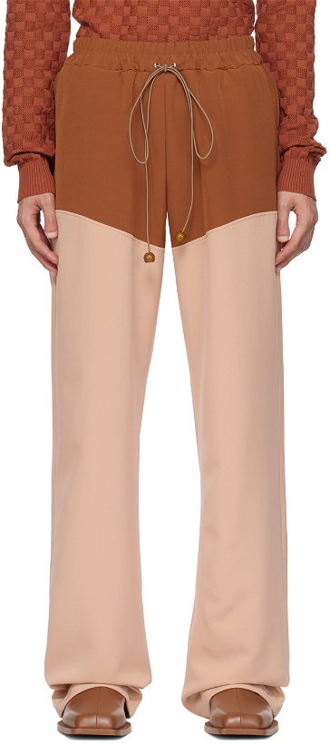 Photo: ANDREJ GRONAU SSENSE Exclusive Brown Trousers