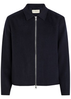 Officine Générale Mazir Wool Bomber Jacket Navy