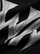 JW Anderson - Logo-Print Cotton-Jersey Hoodie - Black