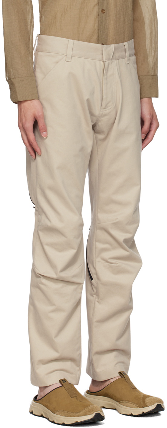 Olly Shinder Beige Zip Trousers