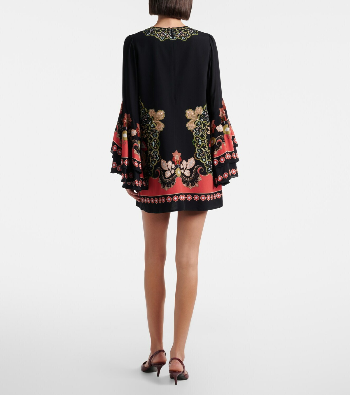 La DoubleJ Friday printed crêpe minidress
