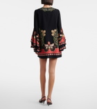 La DoubleJ Friday printed crêpe minidress