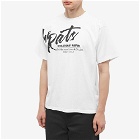 Rats Men's Script Big Logo T-Shirt in White
