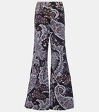 Etro Paisley high-rise flared jeans