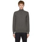 Loro Piana Grey Cashmere Half-Zip Sweater