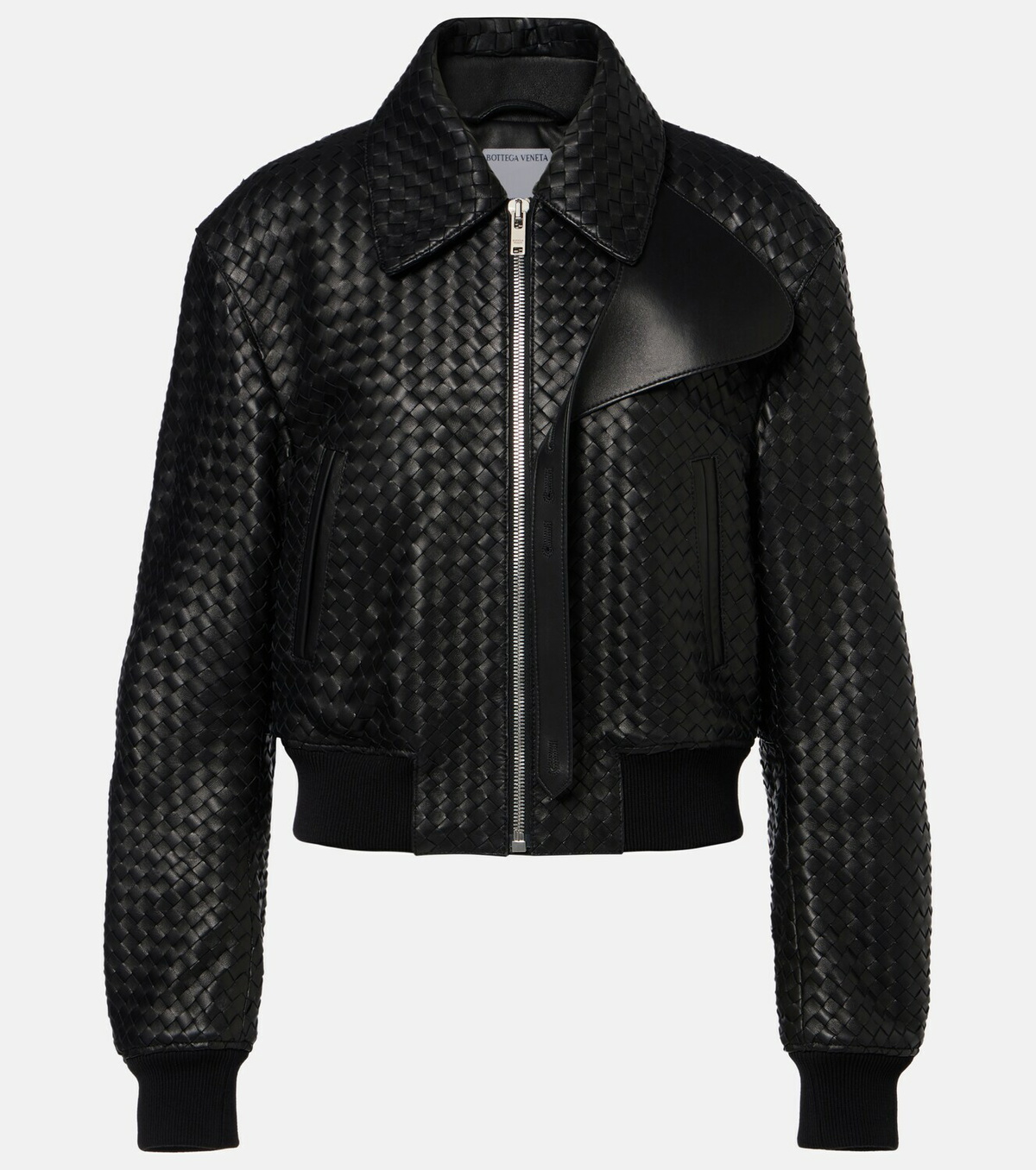 Bottega Veneta Intrecciato leather jacket
