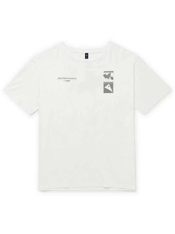Photo: Klättermusen - Runa Printed Cotton-Jersey T-Shirt - White