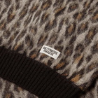 Wacko Maria Leopard Mohair Crew Sweater