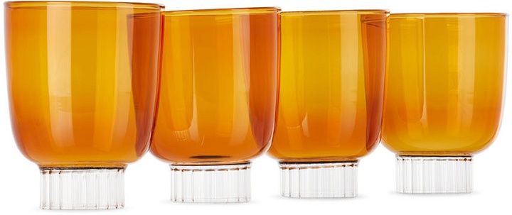 Photo: Ichendorf Milano Orange Liberta Stemmed Wine Glass Set, 4 pcs