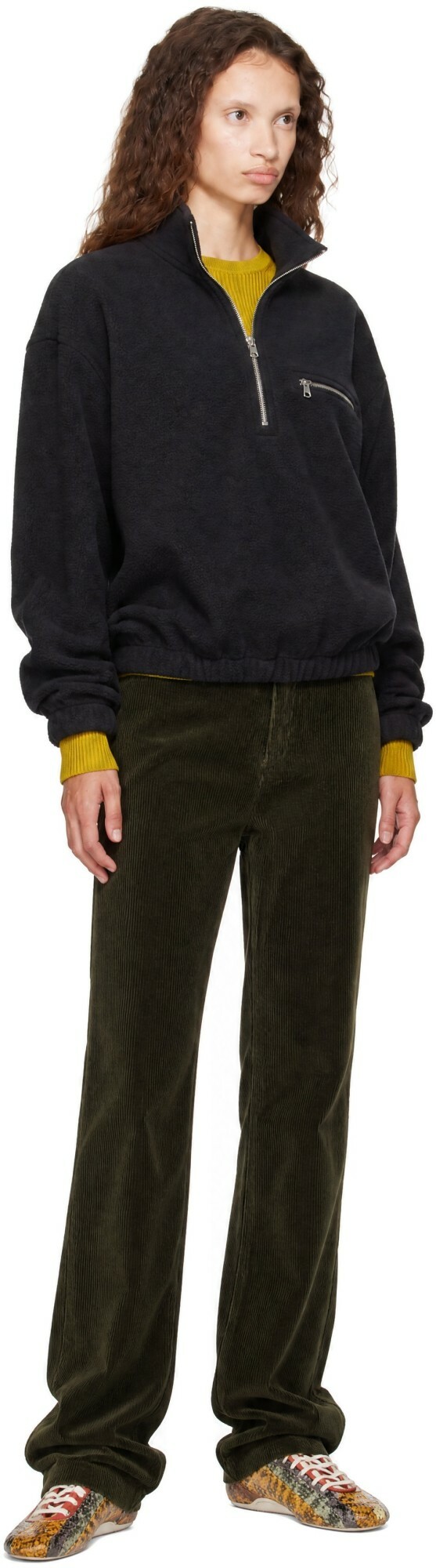 Rier Green Corduroy Trousers