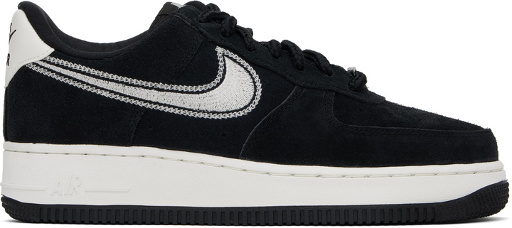 Photo: Nike Black Air Force 1 '07 LV8 Sneakers