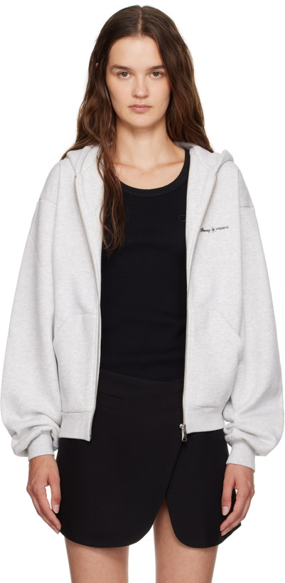 Photo: Coperni Gray Disney Crown Zip Up Hoodie