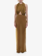 Saint Laurent   Dress Gold   Womens