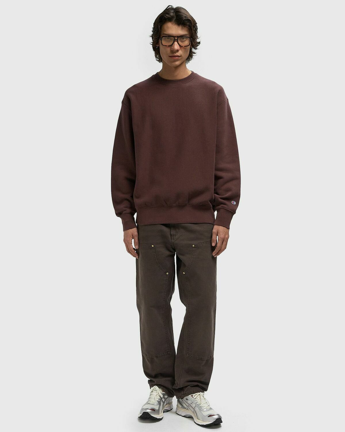 CHAMPION Crewneck Sweatshirt Brown Men
