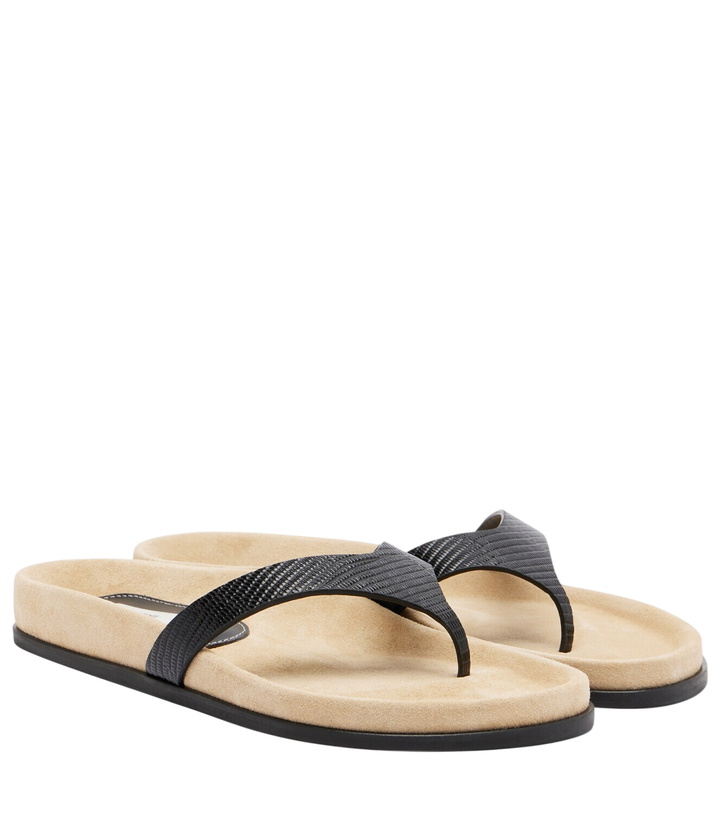 Photo: Toteme Leather thong sandals