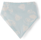 Palm Angels Baby Blue Teddy Bib