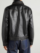 Oliver Spencer - Norton Leather Jacket - Black