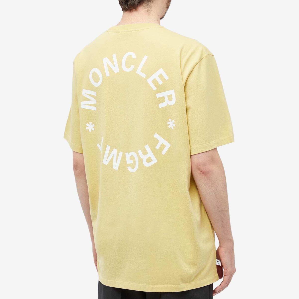 Moncler Men's Genius x Fragment T-Shirt in Yellow Moncler