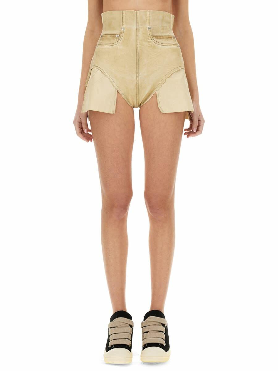 Rick Owens DRKSHDW Black Press-Stud Shorts Rick Owens Drkshdw