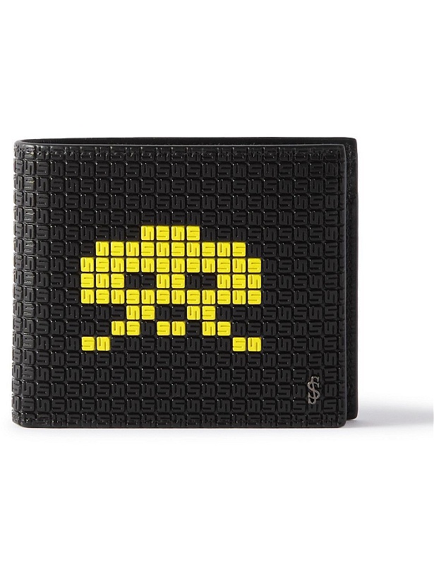 Photo: Serapian - Space Invaders Printed Stepan Coated-Canvas and Leather Billfold Wallet