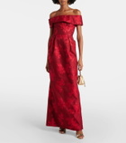 Rebecca Vallance Henrietta brocade bustier gown