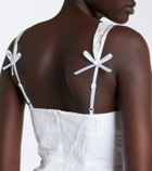 Shushu/Tong Crinkled cotton-blend minidress