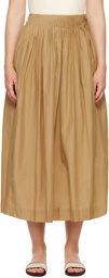 Loulou Studio Tan Artemis Maxi Skirt