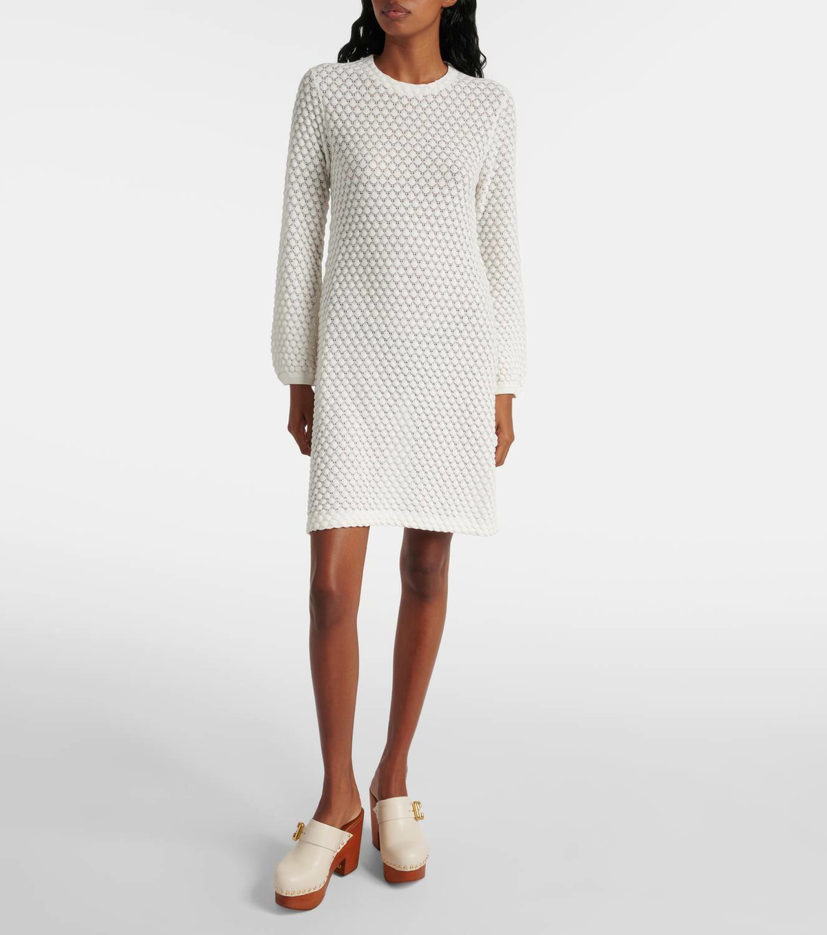 Chloé Jeannette studded leather clogs