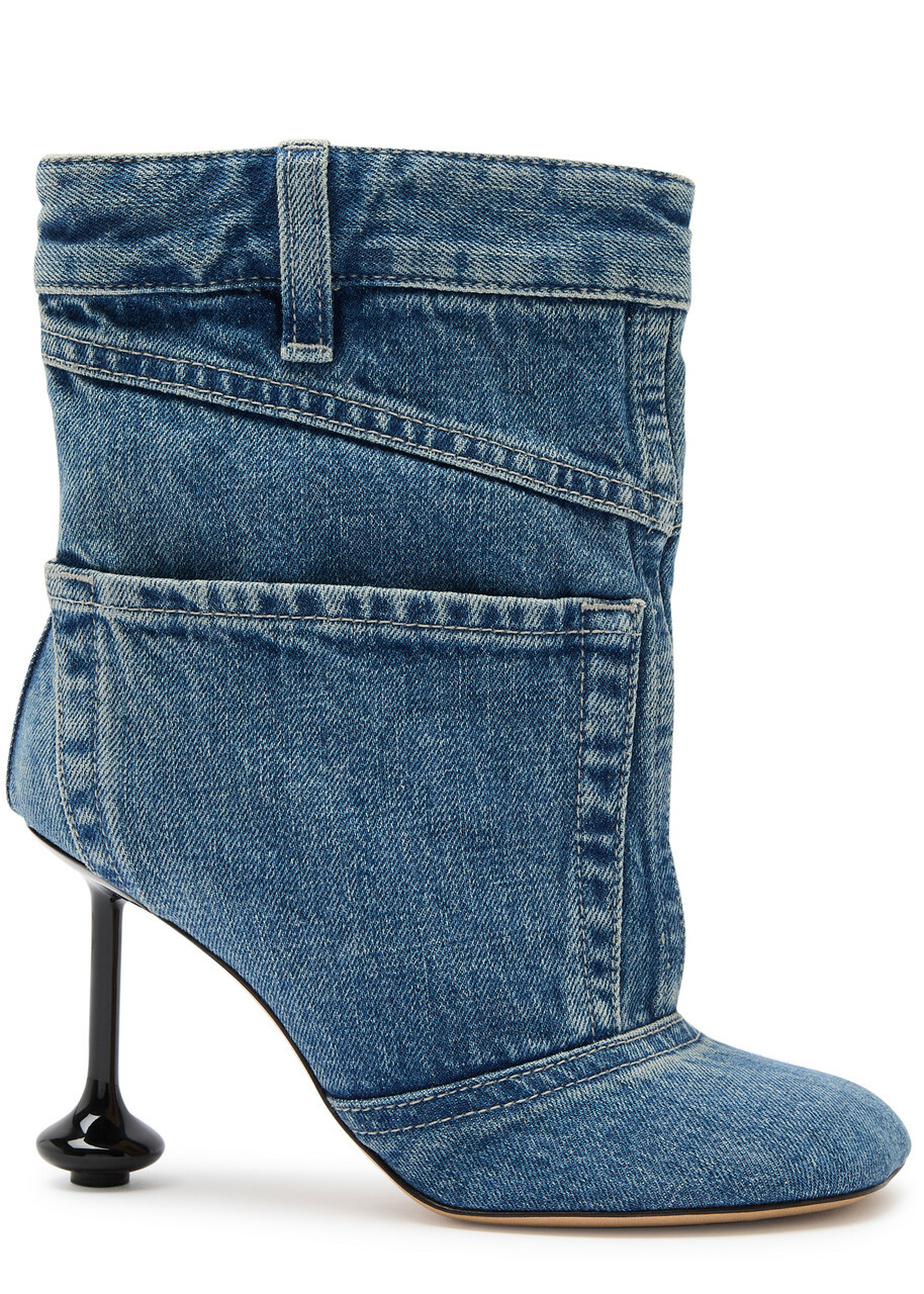 Loewe Toy 90 Jean-effect Denim Ankle Boots