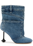 Loewe Toy 90 Jean-effect Denim Ankle Boots