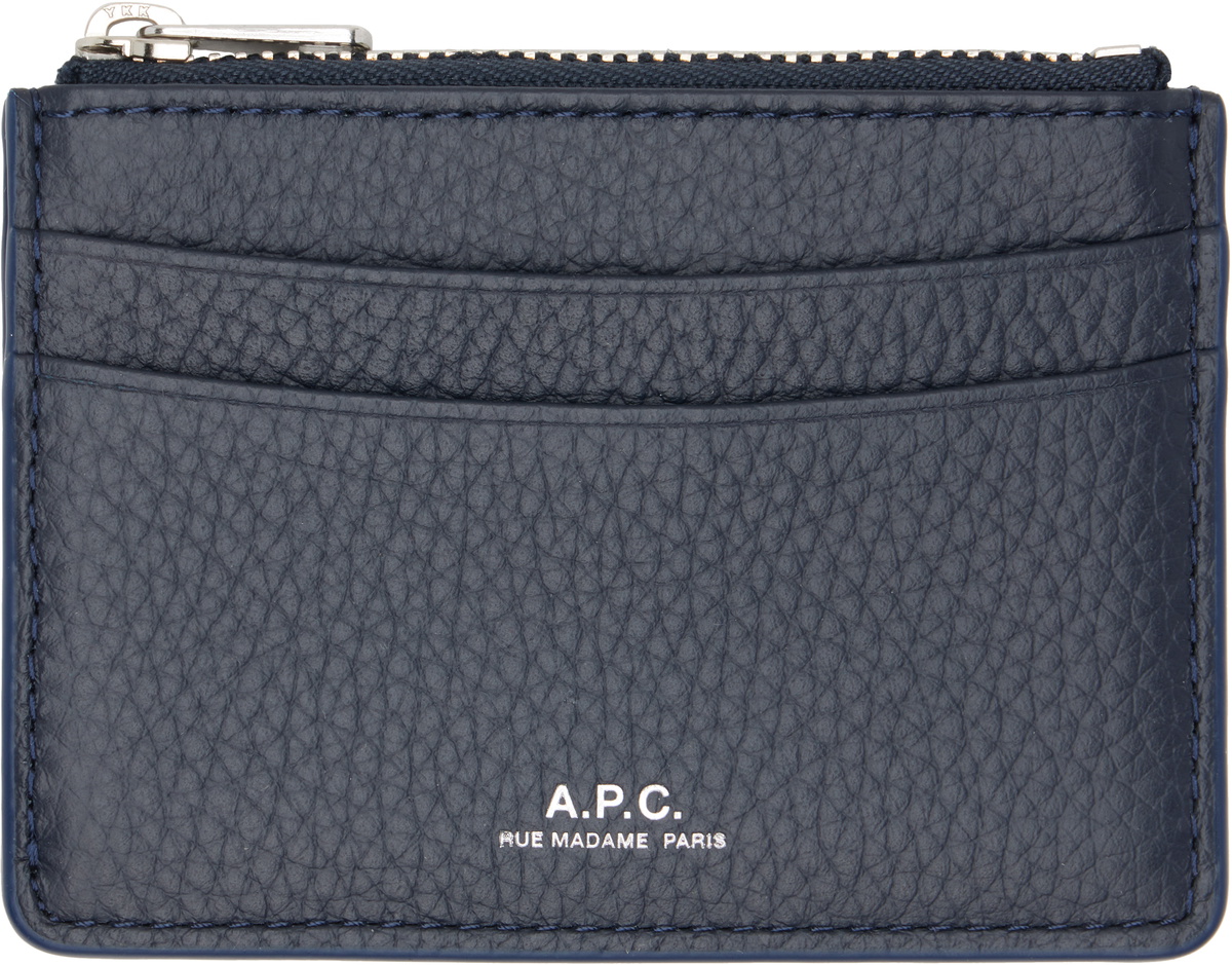 A.P.C. Navy Paris Card Holder
