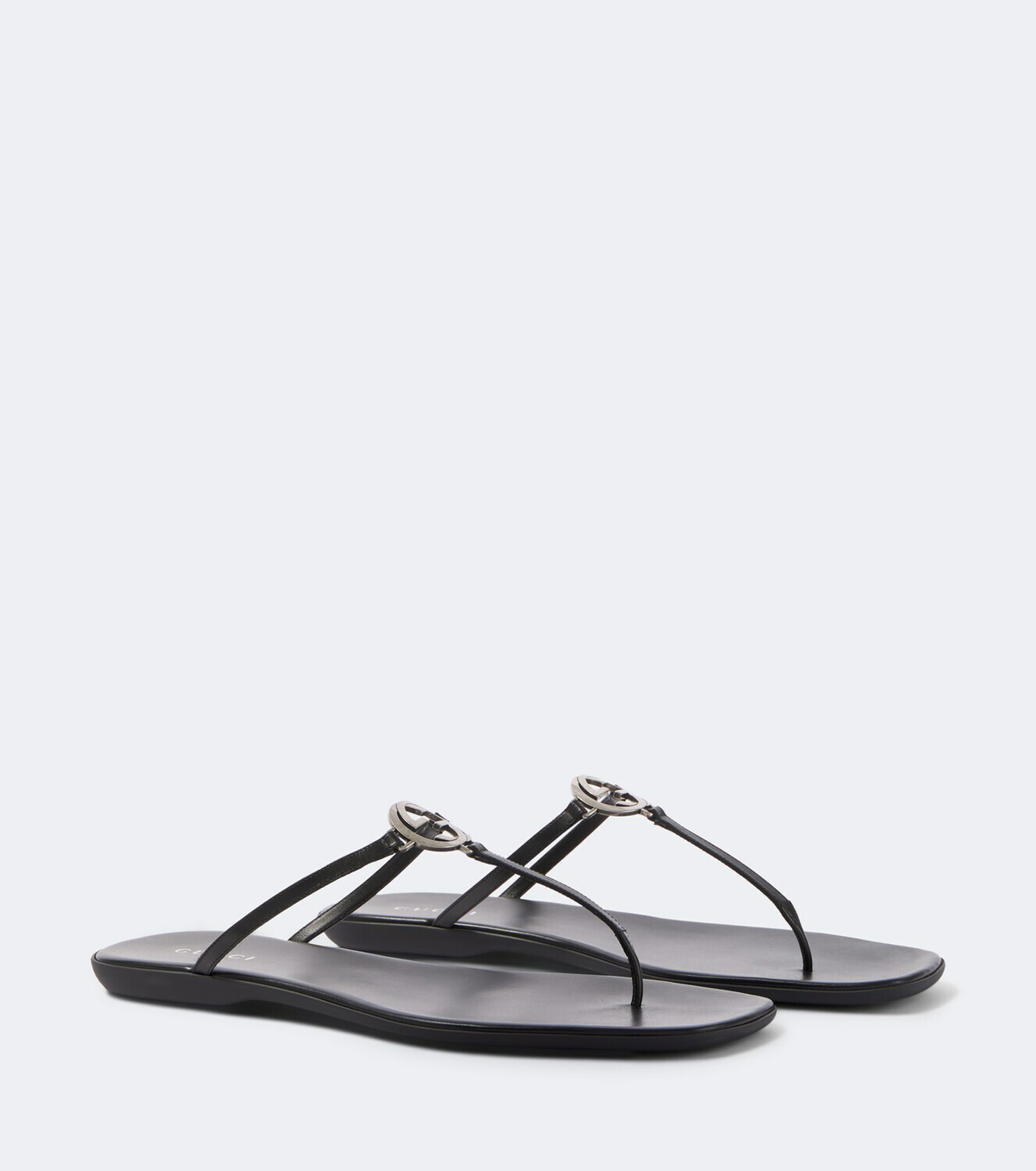 Gucci Interlocking G leather thong sandals
