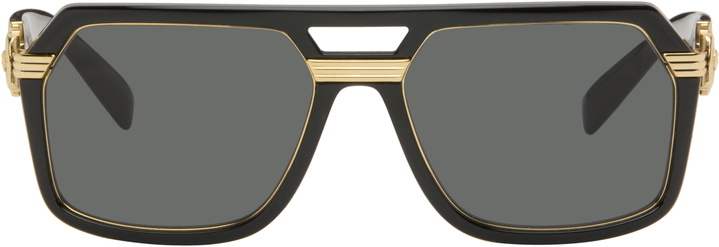 Versace Black Eclipse Wrap Sunglasses Versace display picture 2